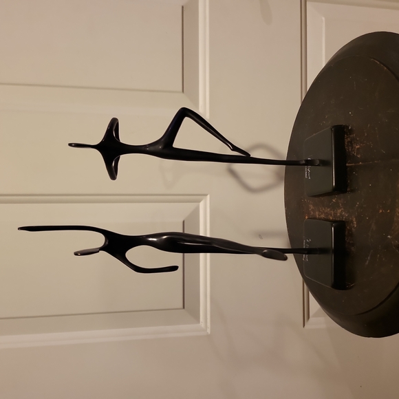 Pair of Vintage Modernist Bodrul Khalique Metal Sculptures of Ballet Dan… - Picture 3 of 8